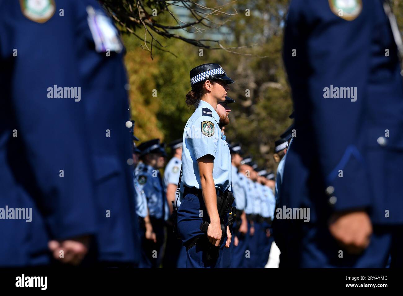 Sydney, Australia. 29th Sep, 2023. NSW Police officers are seen during