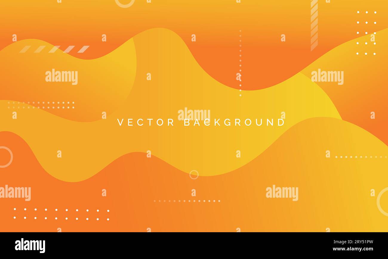 abstract modern yellow and orange gradient fluid background Stock ...