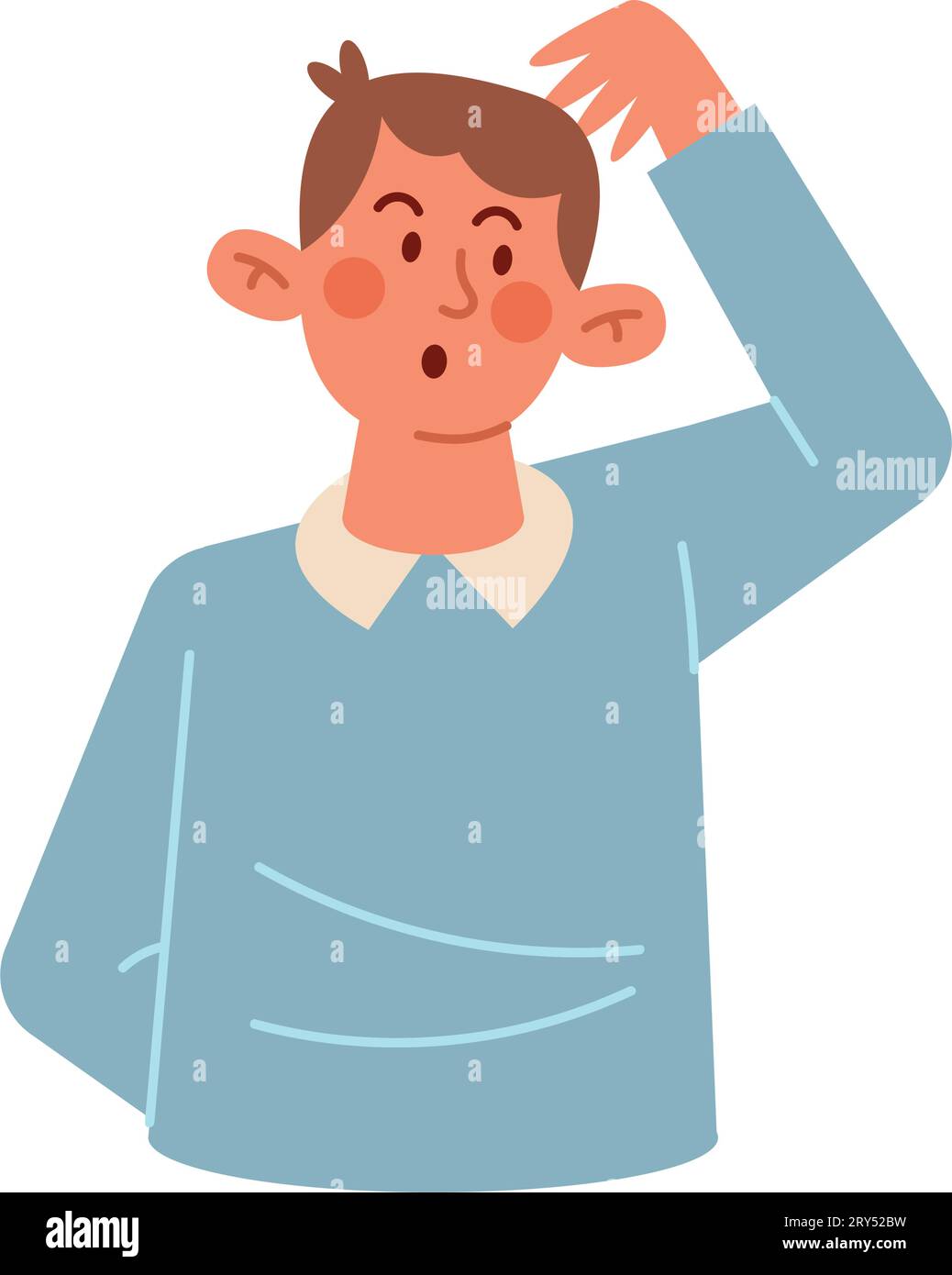 Adult contemplate Stock Vector Images - Alamy
