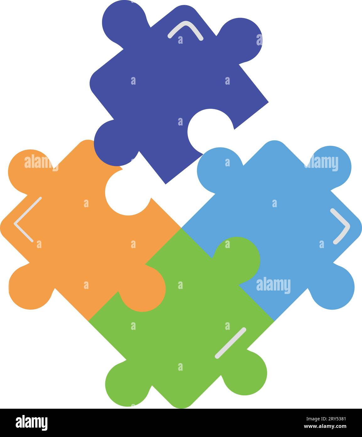 puzzle pieces toy illustration Stock Vector Image & Art - Alamy