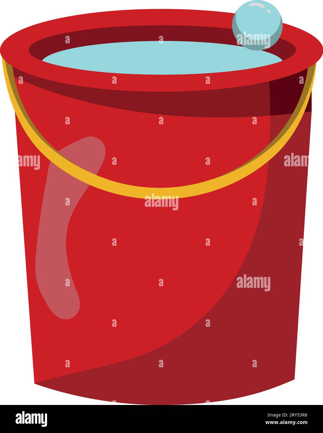 red bucket illustration Stock Vector Image & Art - Alamy