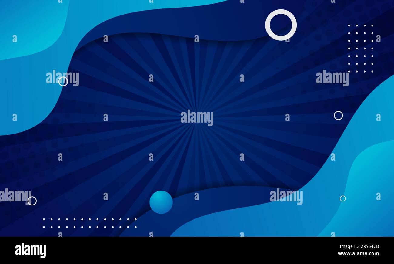 modern blue gradient geometric with fluid shapes for sale banner ...