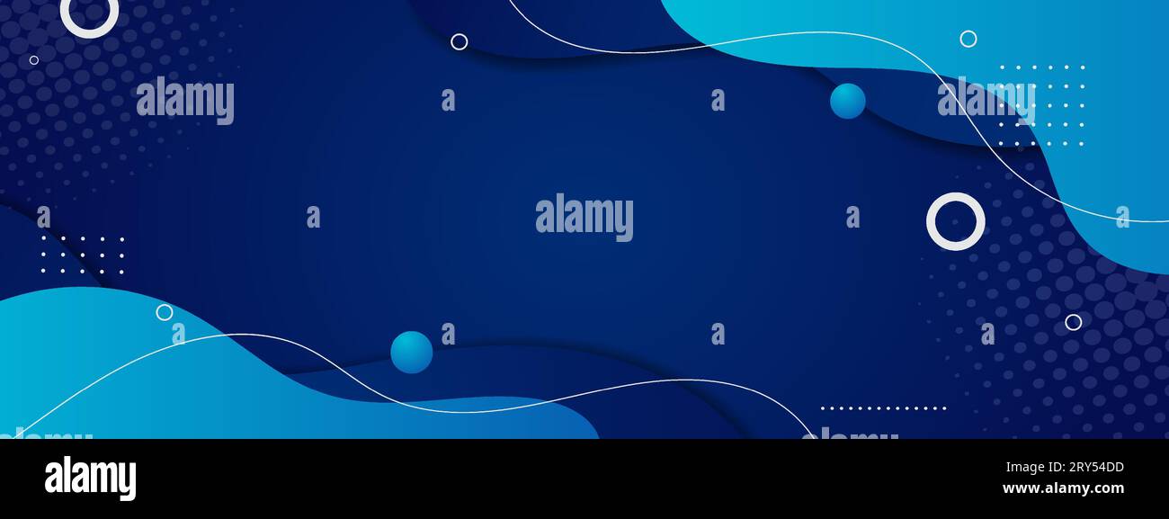 modern blue gradient geometric with fluid shapes background Stock ...
