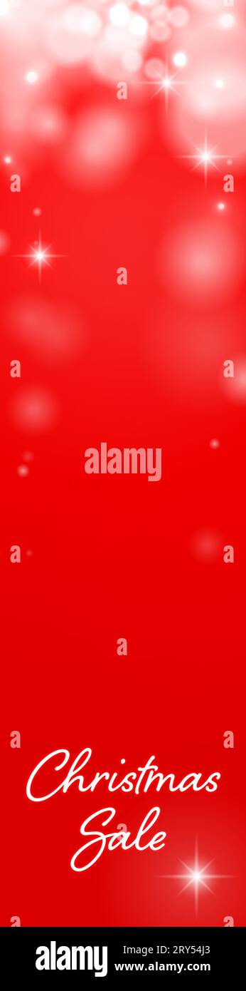 Christmas banner with glittering red background, Vector Illustration ...