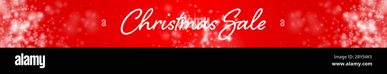 Christmas banner with glittering red background, Vector Illustration ...