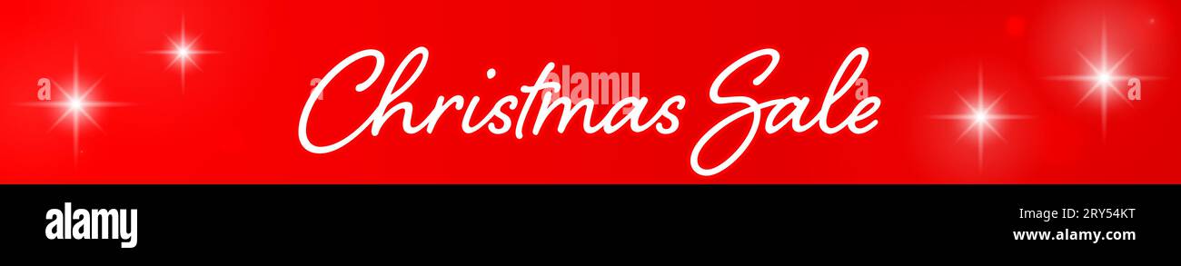 Christmas banner with glittering red background, Vector Illustration ...