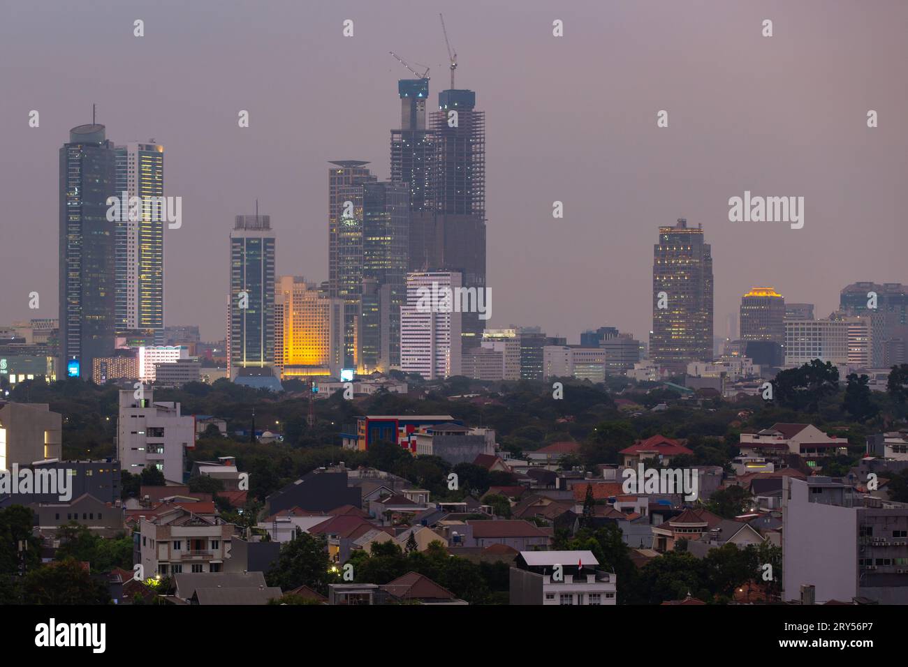 Jakarta, Indonesia September 23, 2023 Air pollution in Jakarta, the