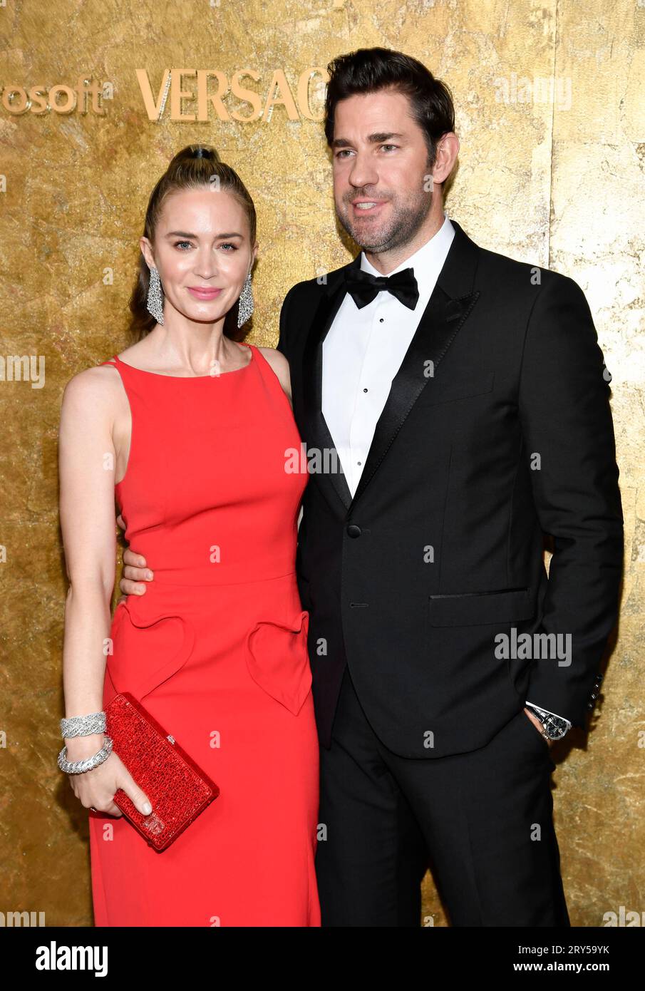 Emily Blunt, left, and John Krasinski attend The Albies hosted by the(02)