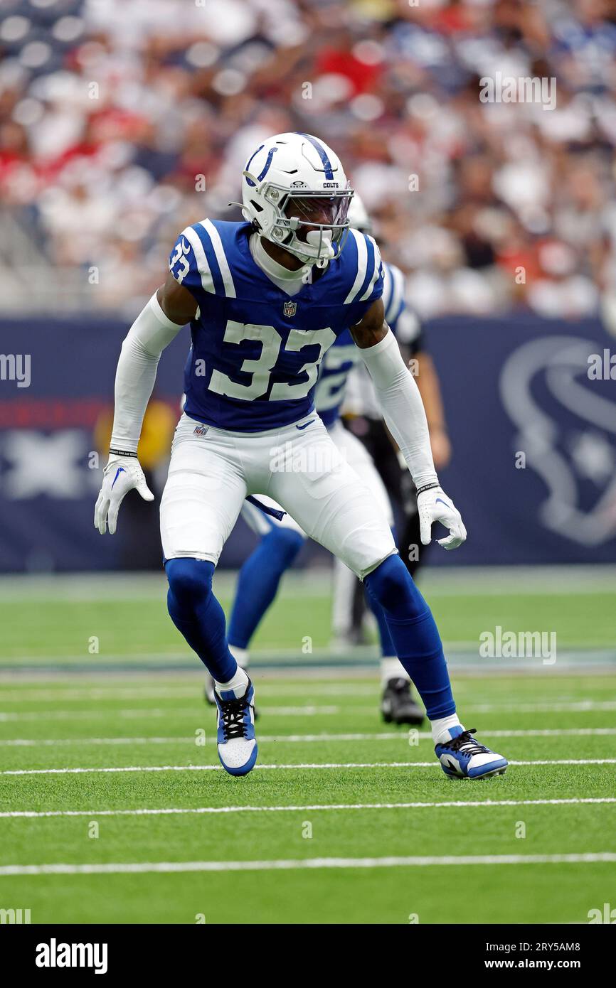 Indianapolis Colts cornerback Dallis Flowers (33) during an NFL ...