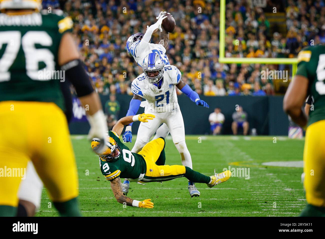 Green Bay, Wisconsin, USA. 28th Sep, 2023. Detroit Lions safety Tracy ...