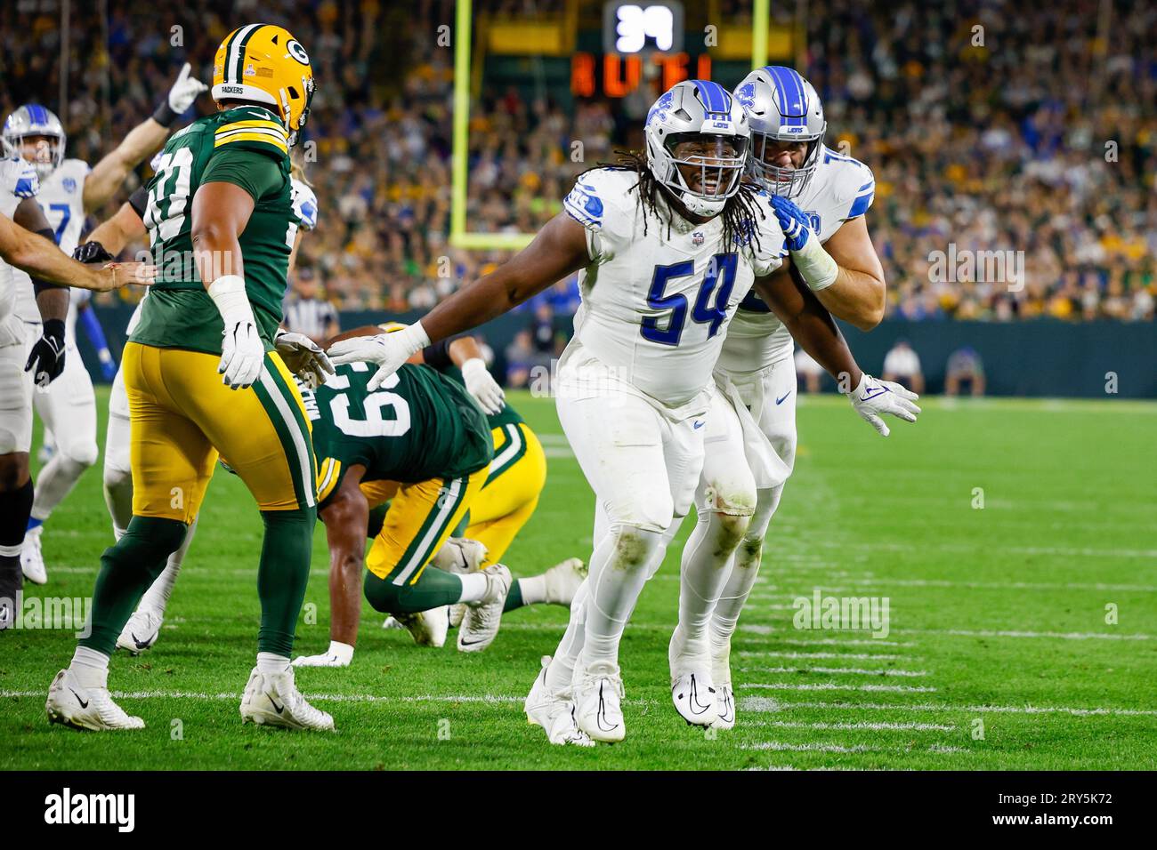 Green Bay, Wisconsin, USA. 28th Sep, 2023. Detroit Lions defensive