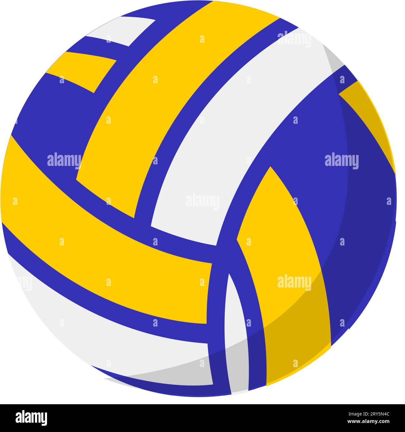 Sports equipment for volleyball game, ball vector Stock Vector Image
