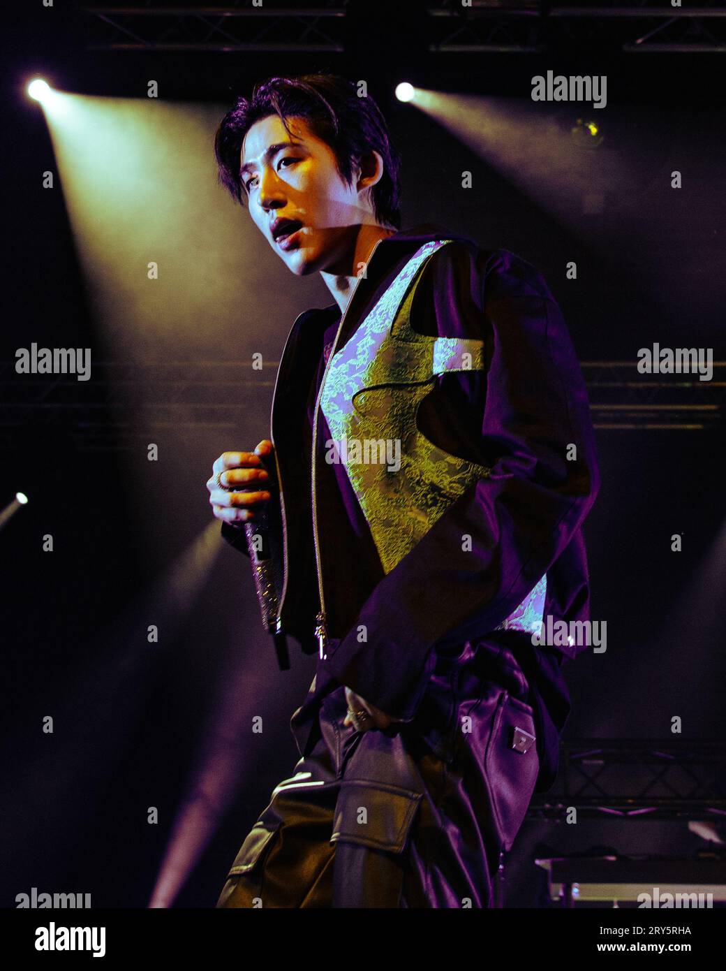 Milan, Italy. 28th Sep, 2023. South Korean rapper and singer B.I ...