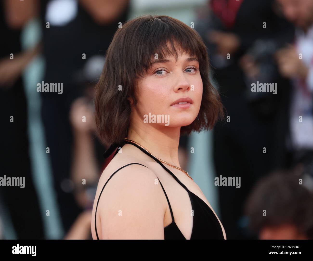 VENICE, ITALY - SEPTEMBER 09: Carlos Páez Rodríguez and guest attend a red  carpet for the movie The Society Of The Snow Stock Photo - Alamy