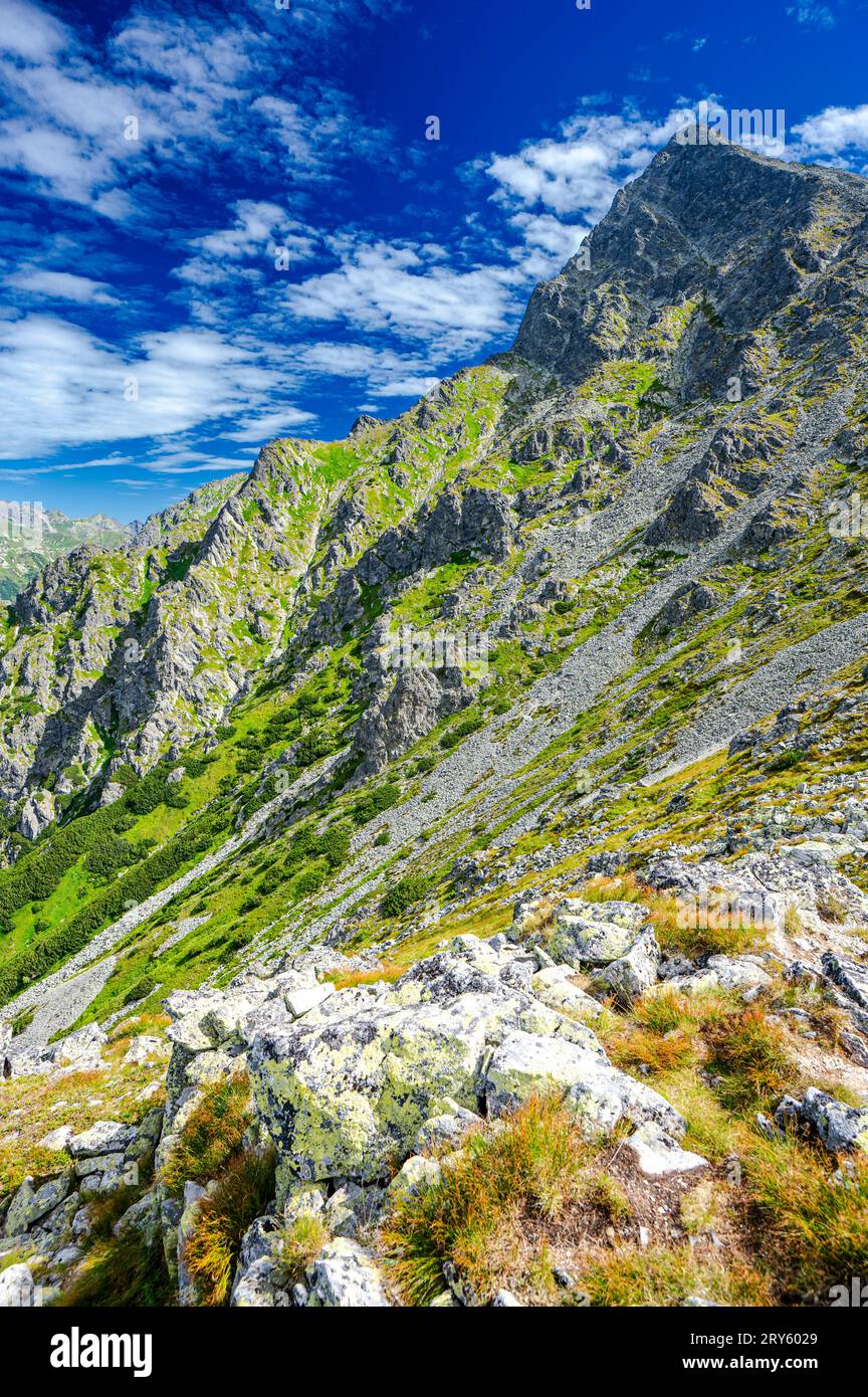 The Mount Krivan in the High Tatras. An iconic mountain of Slovakia ...