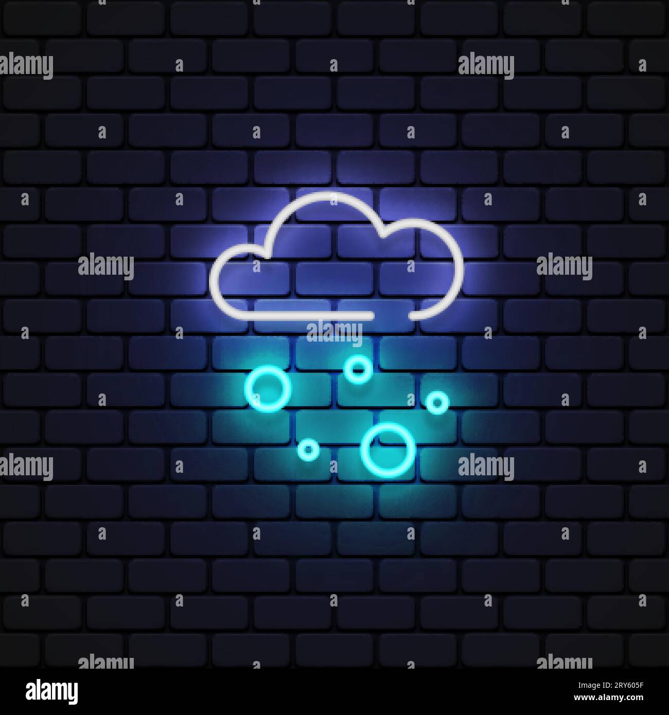 Snow icon neon, great design for any purposes. Vector illustration ...