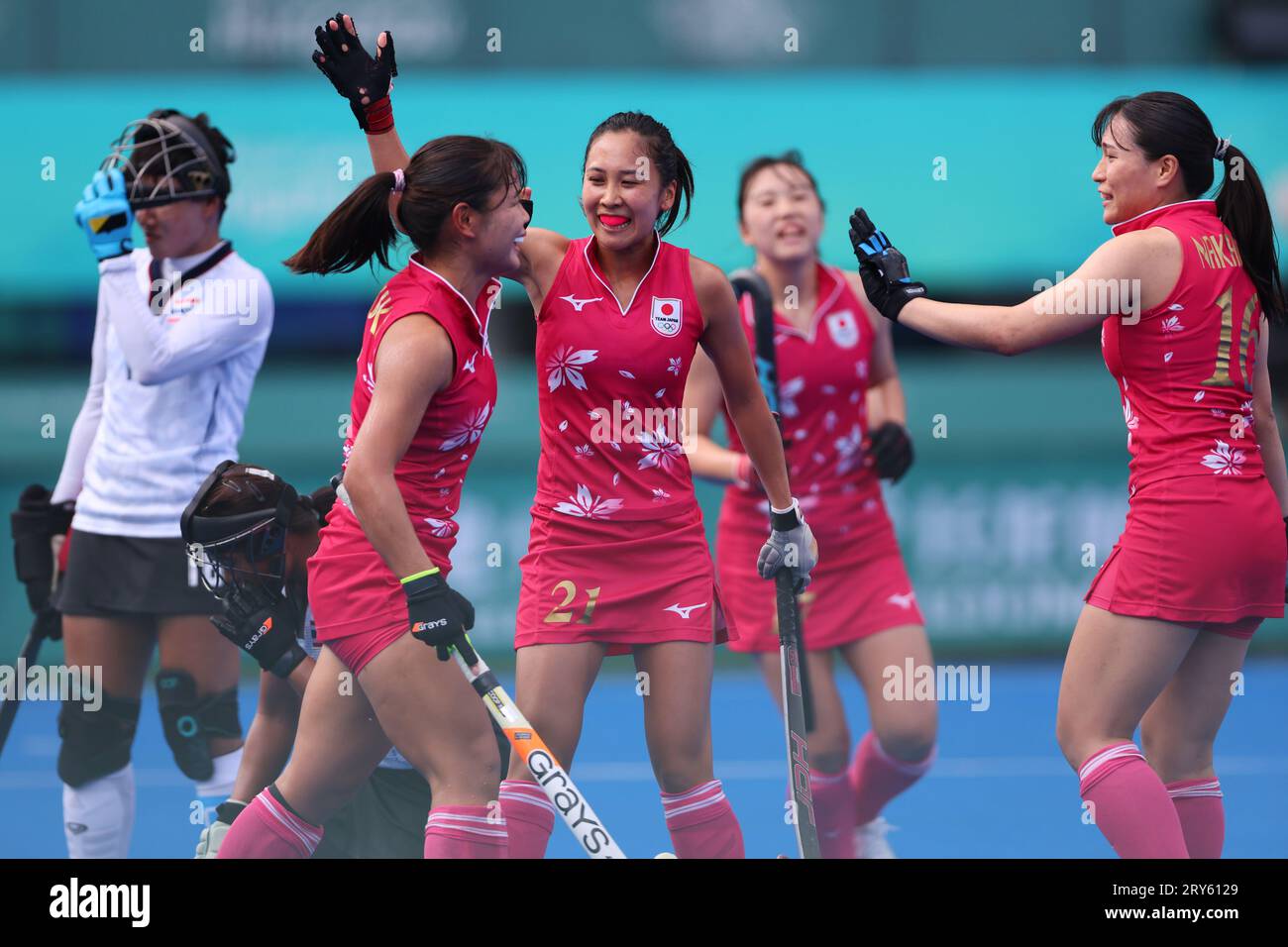 Hangzhou, China. 29th Sep, 2023. Mai Toriyama (JPN) Hockey : Women's Preliminary Round Pool B between Thailand 0-14 Japan at Gongshu Canal Sports Park Stadium during the 2022 China Hangzhou Asian Games in Hangzhou, China . Credit: Naoki Morita/AFLO SPORT/Alamy Live News Stock Photo