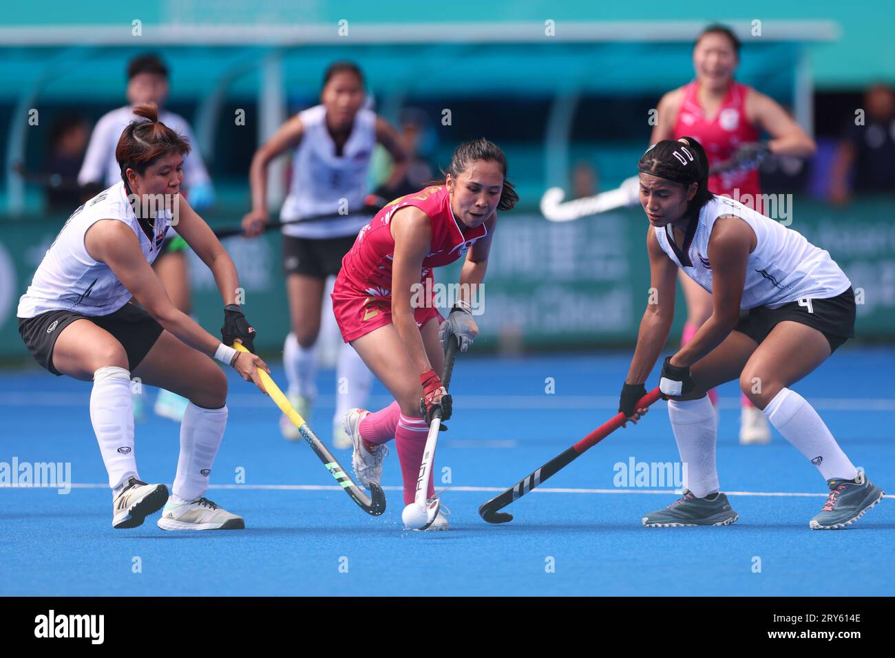 Hangzhou, China. 29th Sep, 2023. Mai Toriyama (JPN) Hockey : Women's Preliminary Round Pool B between Thailand 0-14 Japan at Gongshu Canal Sports Park Stadium during the 2022 China Hangzhou Asian Games in Hangzhou, China . Credit: Naoki Morita/AFLO SPORT/Alamy Live News Stock Photo