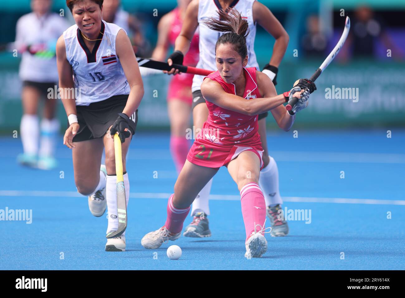 Hangzhou, China. 29th Sep, 2023. Mai Toriyama (JPN) Hockey : Women's Preliminary Round Pool B between Thailand 0-14 Japan at Gongshu Canal Sports Park Stadium during the 2022 China Hangzhou Asian Games in Hangzhou, China . Credit: Naoki Morita/AFLO SPORT/Alamy Live News Stock Photo