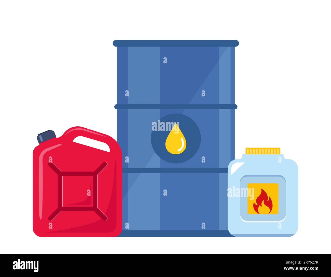 Chemical containers, jerrycan, barrel. Steel storage cask for oil fuel