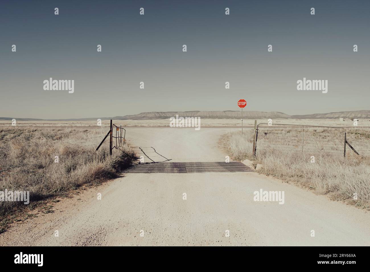 Stop Sign at Route 66 Stock Photo Alamy