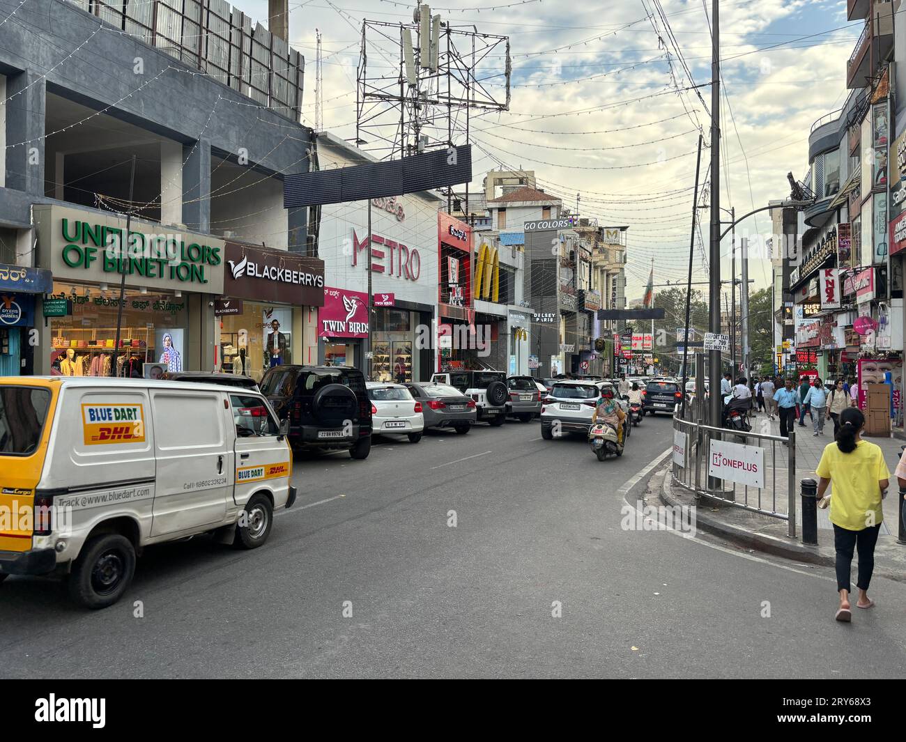 Exclusive shots of brigade road in Bengaluru Stock Photo - Alamy