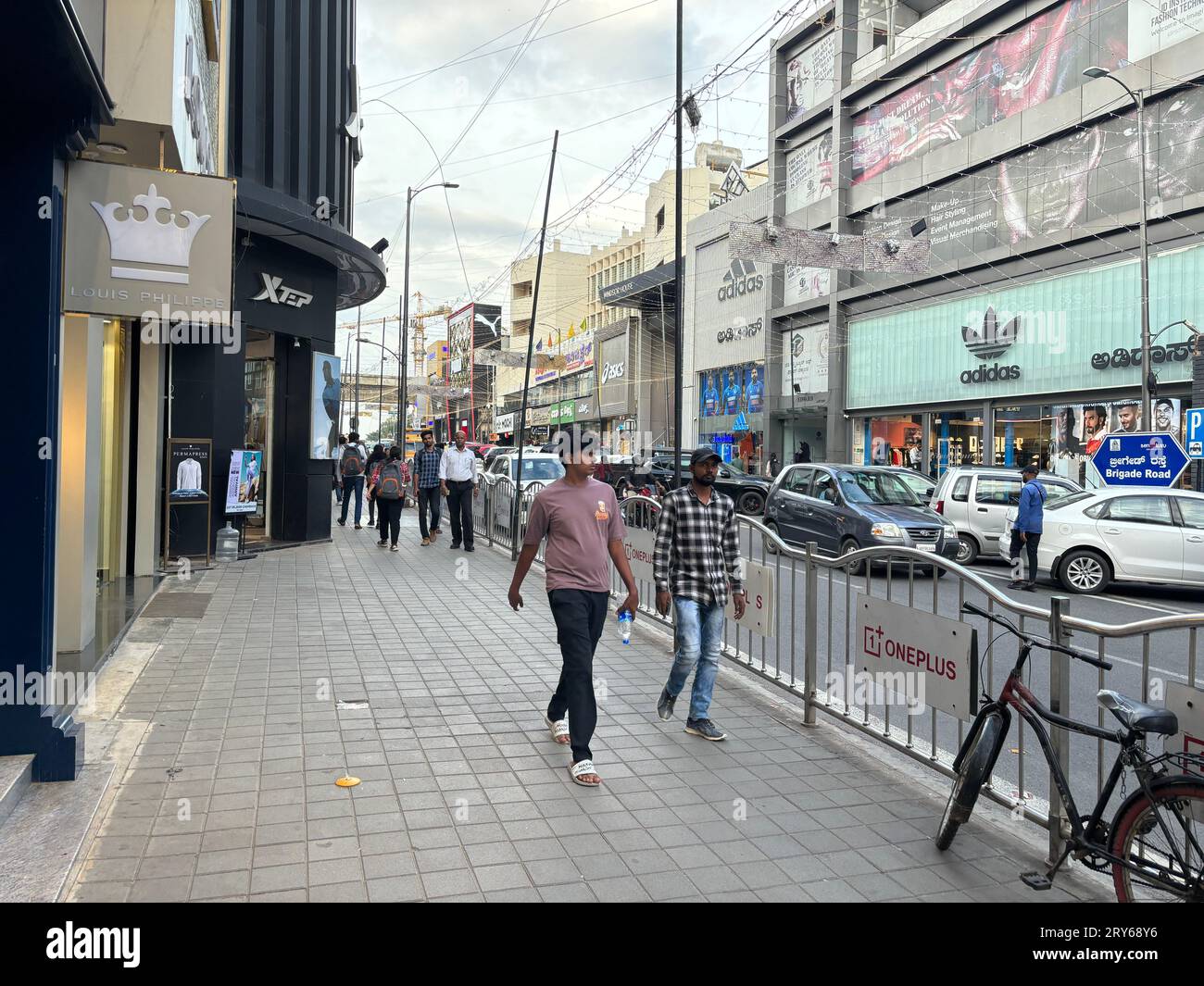 Exclusive shots of brigade road in Bengaluru Stock Photo Alamy