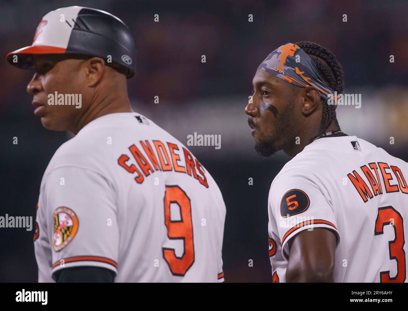 Baltimore, USA. 28th Sep, 2023. BALTIMORE, MD SEPTEMBER 28 Baltimore Orioles first base coach