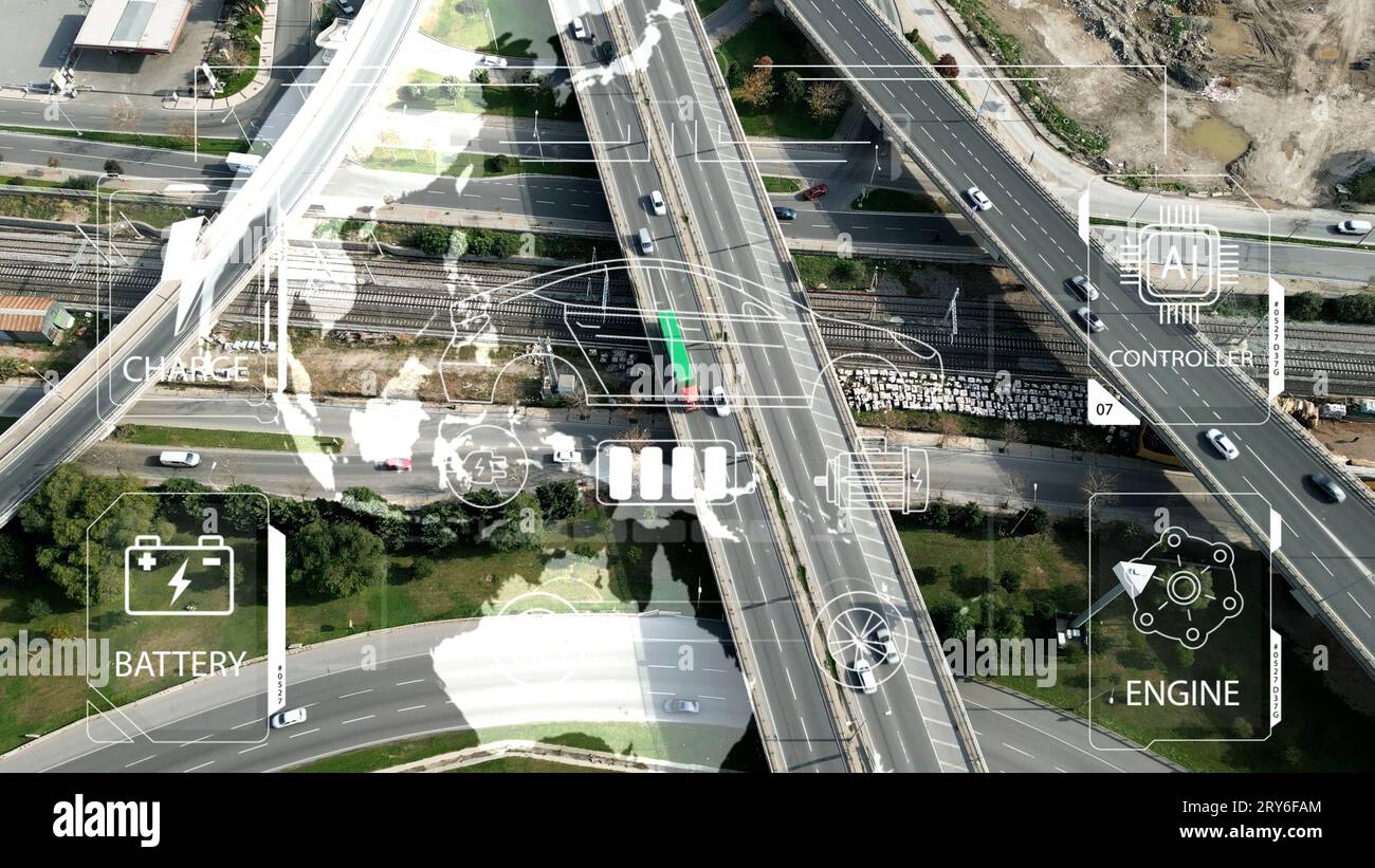 Intelligent Vehicles Cars Communicating Ai Logistic Autonomous Delivery