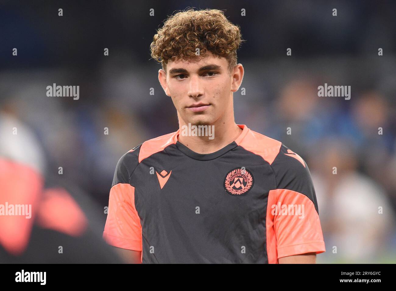 Naples, Italy. 27 Sep, 2023. Simone Pafundi Of Udinese Calcio During 