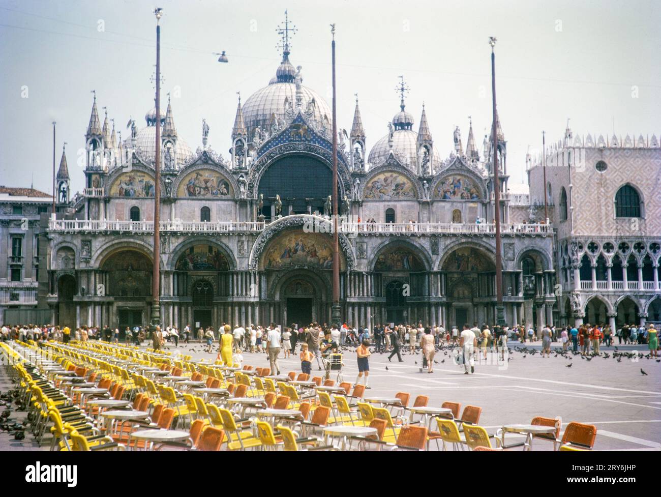 Piazza San Marco, St Mark's square, Venice, Italy 1969 Stock Photo