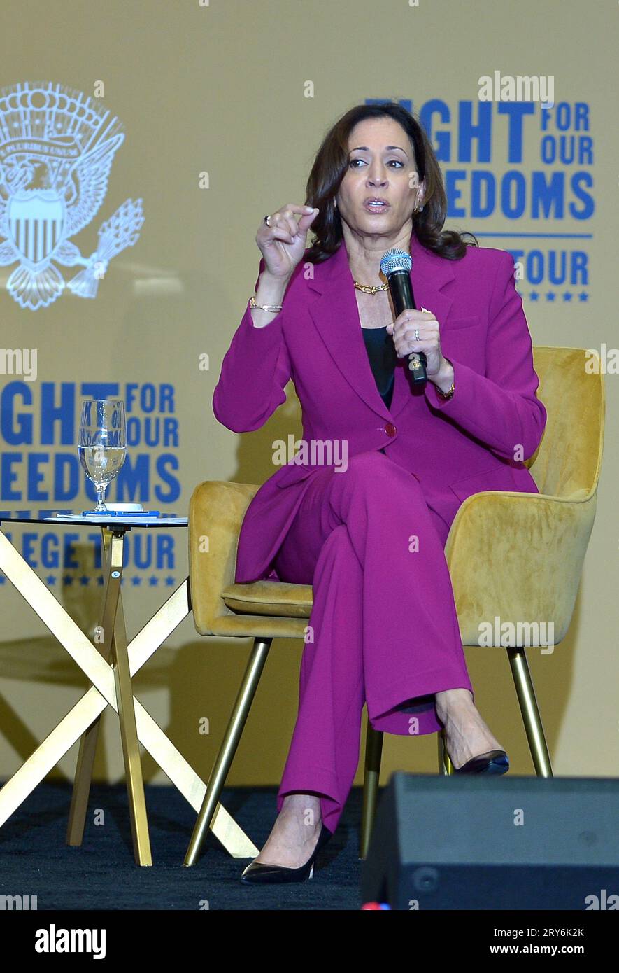Miami, Florida, USA. 28th Sep, 2023. U.S. Vice President Kamala Harris