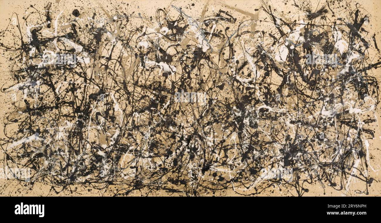 Jackson Pollock/ Autumn Rhythm (Number 30), 267 x 526 cm. Museum: METROPOLITAN MUSEUM OF ART, NUEVA YORK, USA. Stock Photo