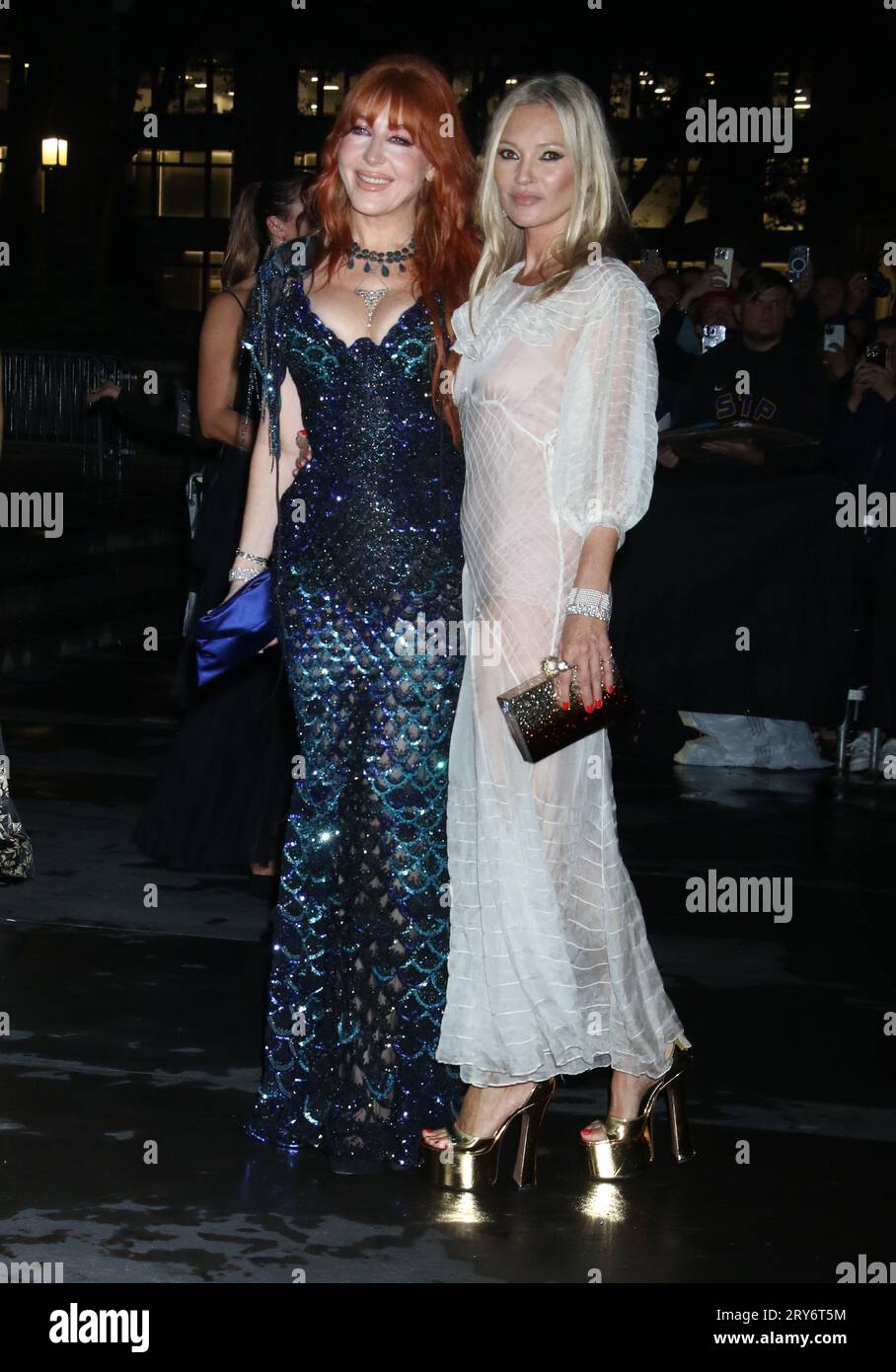 New York, NY, USA. 28th Sep, 2023. Charlotte Tilbury and Kate Moss at