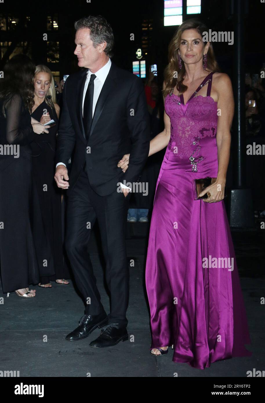 New York, NY, USA. 28th Sep, 2023. Rande Gerber and Cindy Crawford at