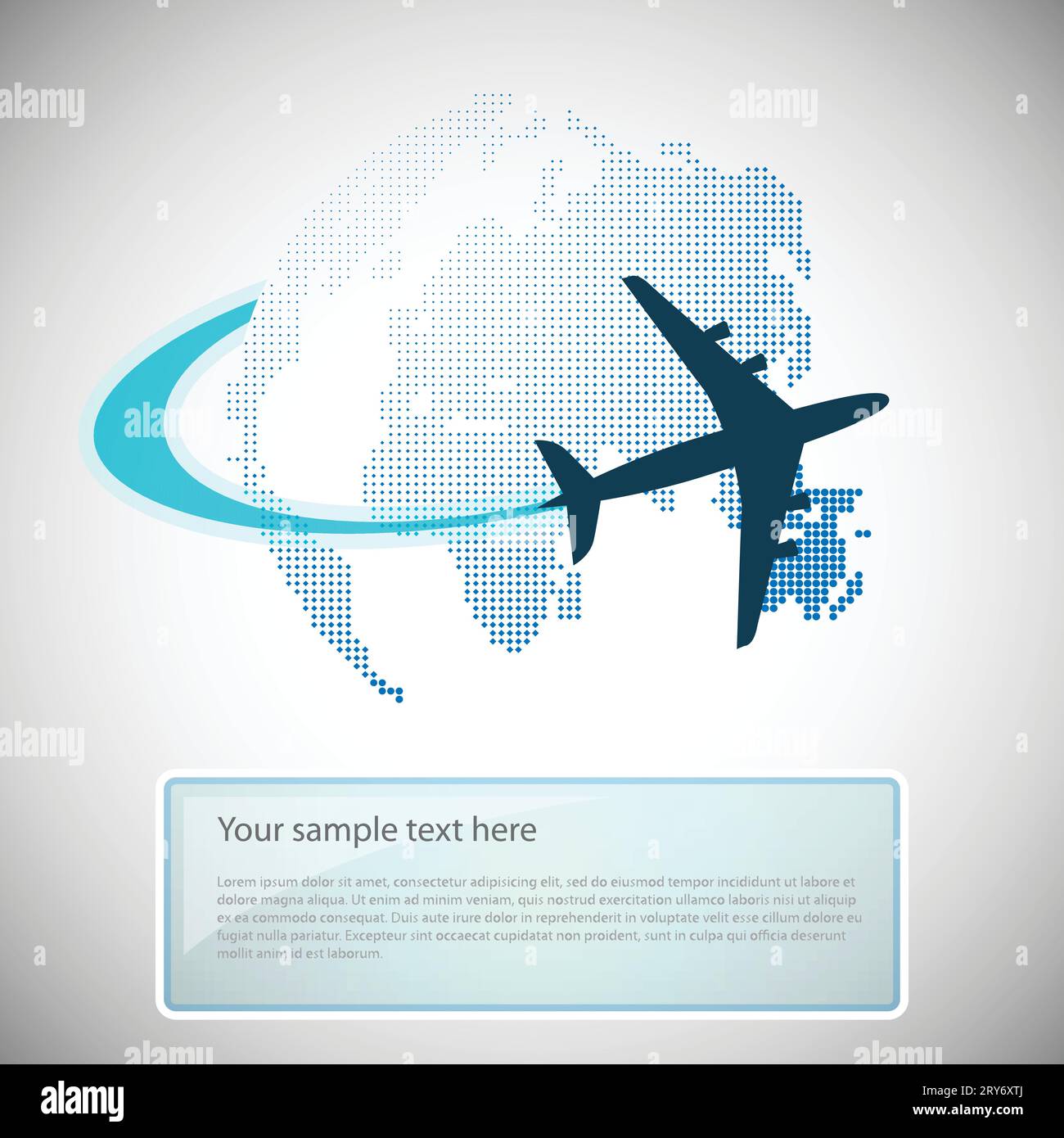 Intercontinental airplane Stock Vector Images - Alamy