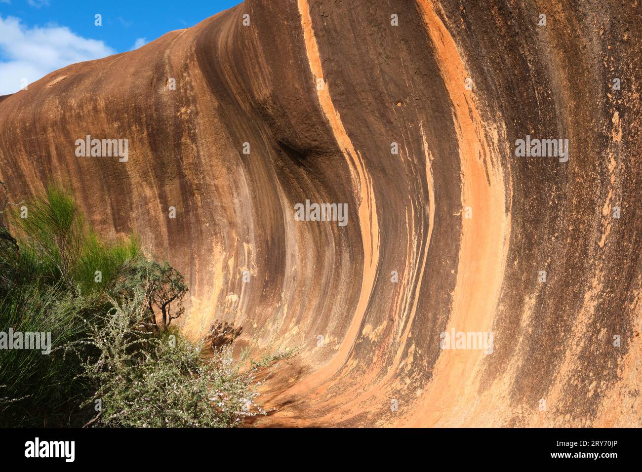 The wave formation at Elachbutting Rock, a granite outcrop in the ...