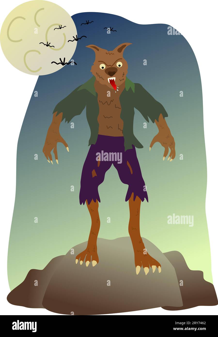 3D model Among Us Purple Werewolf VR / AR / low-poly