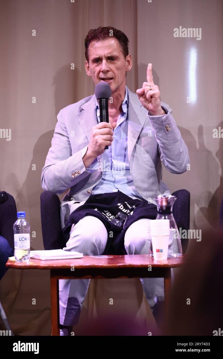 David Lagercrantz during Bokmässan, book fair, at Svenska mässan