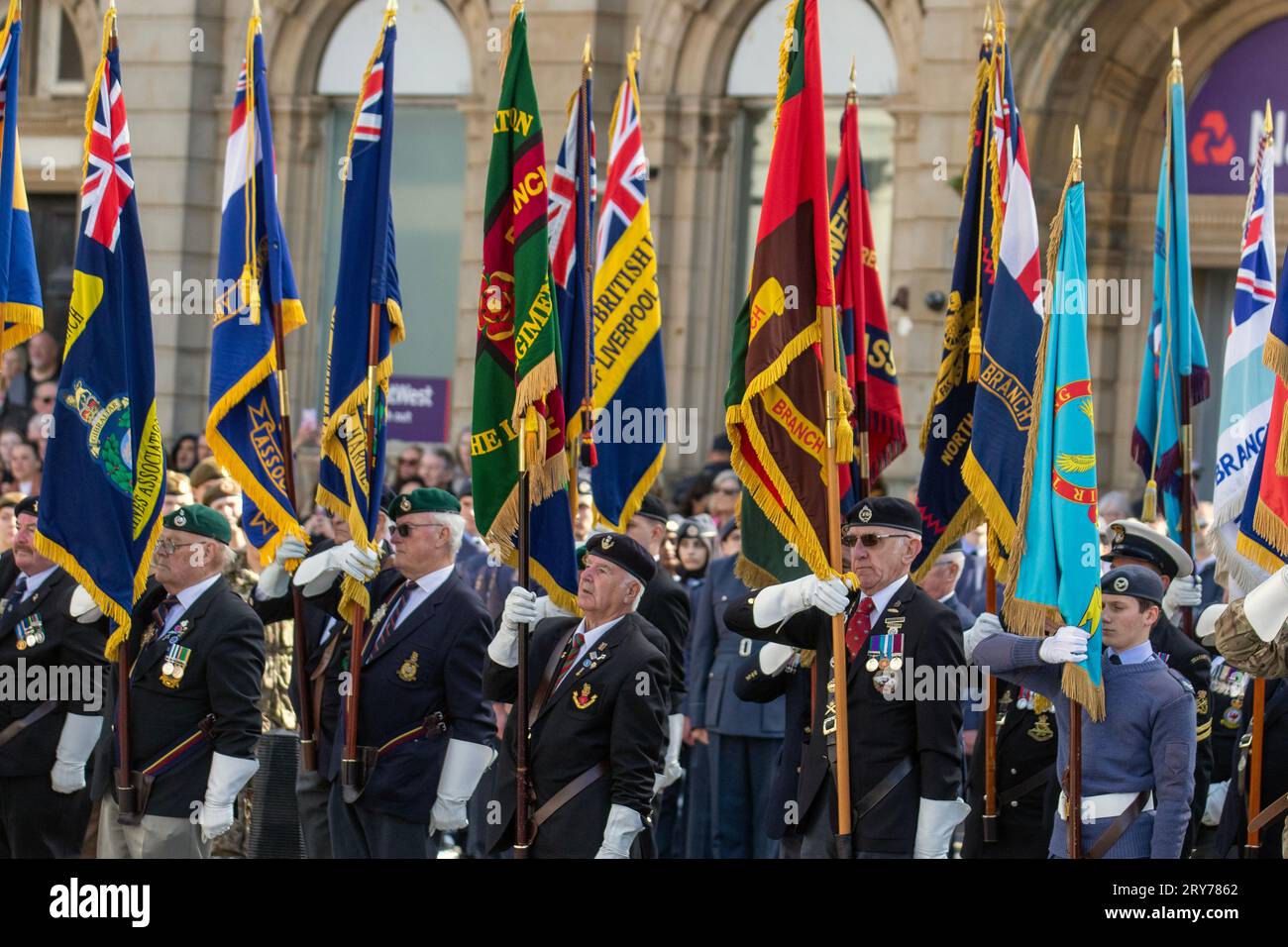 Southport, Merseyside UK 29 Sept 2023 H..R.H. The PRINCESS ROYAL at the  Royal British Legion, Armed Forces Charity 100 years anniversary memorial re-dedication event in Southport, Credit MediaWorldImages/AlamyLiveNews Stock Photo