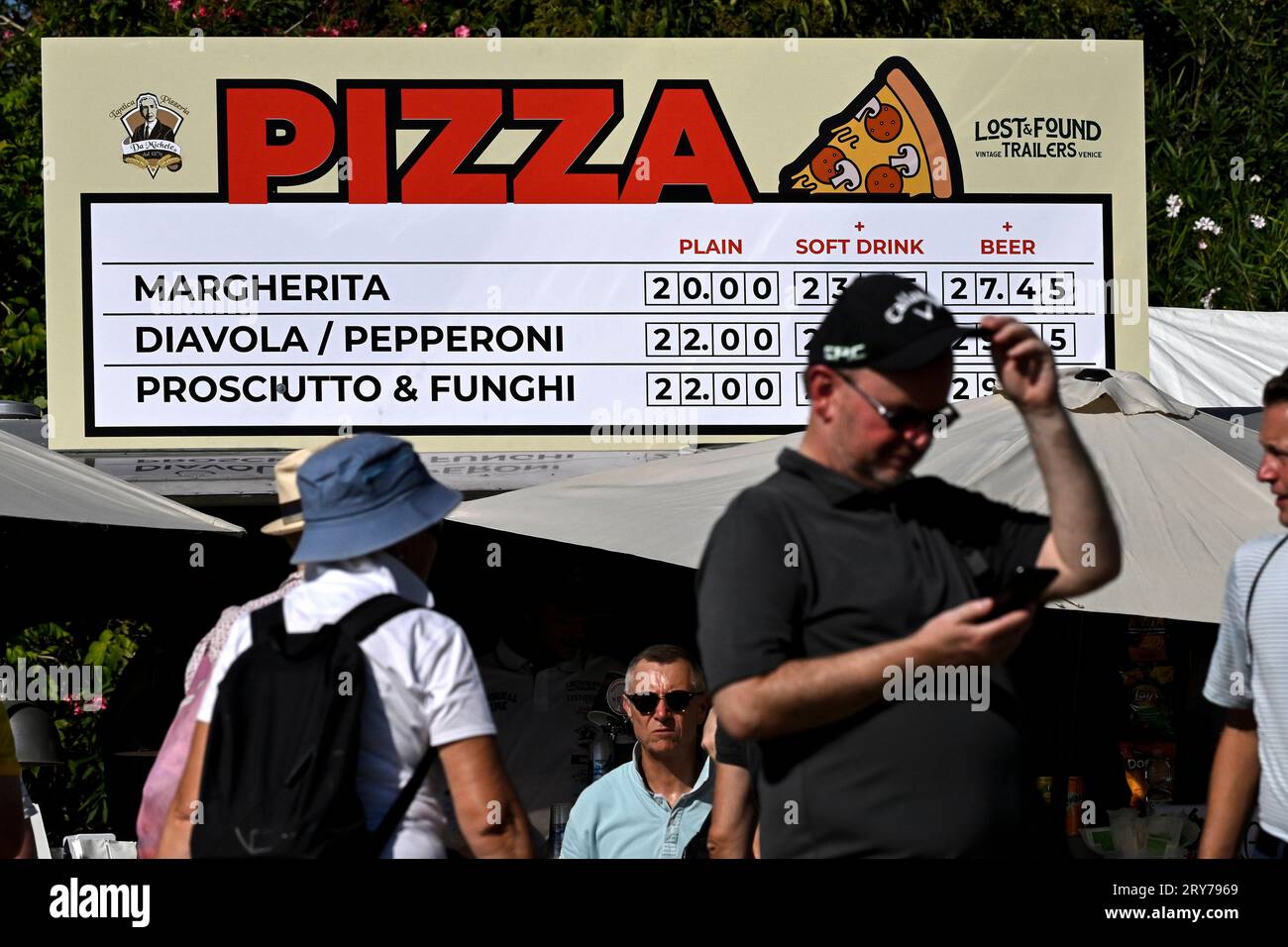 roma-italy-29th-sep-2023-the-sign-with-the-prices-of-pizzas-which