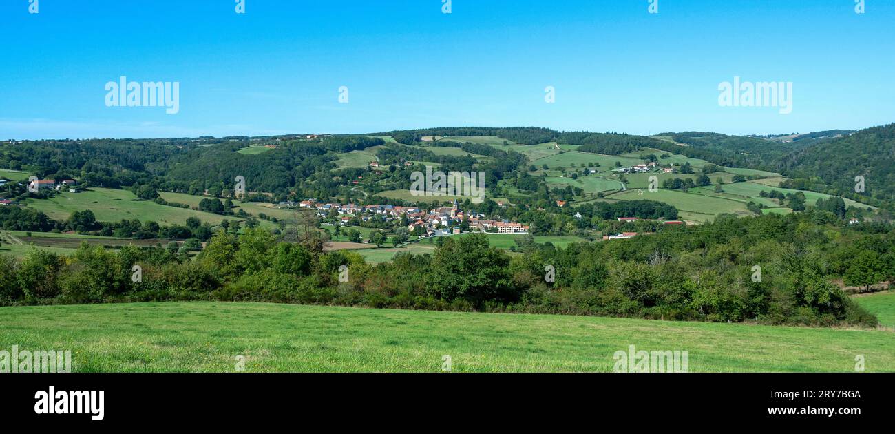 Combrailles region. Menat village. Puy de Dome. Auvergne-Rhone-Alpes. France Stock Photo