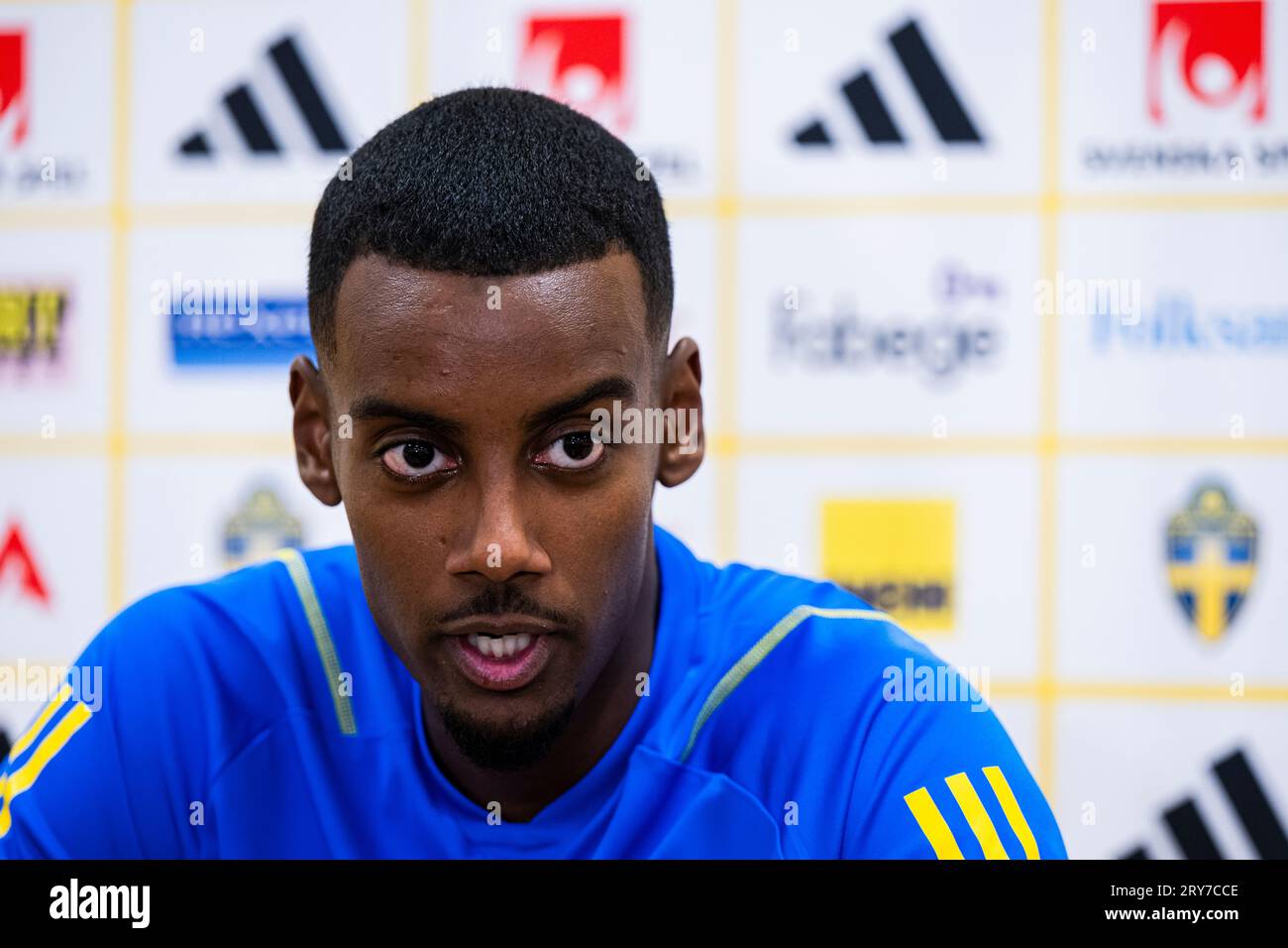 230907 Alexander Isak of the Swedish national football team in the