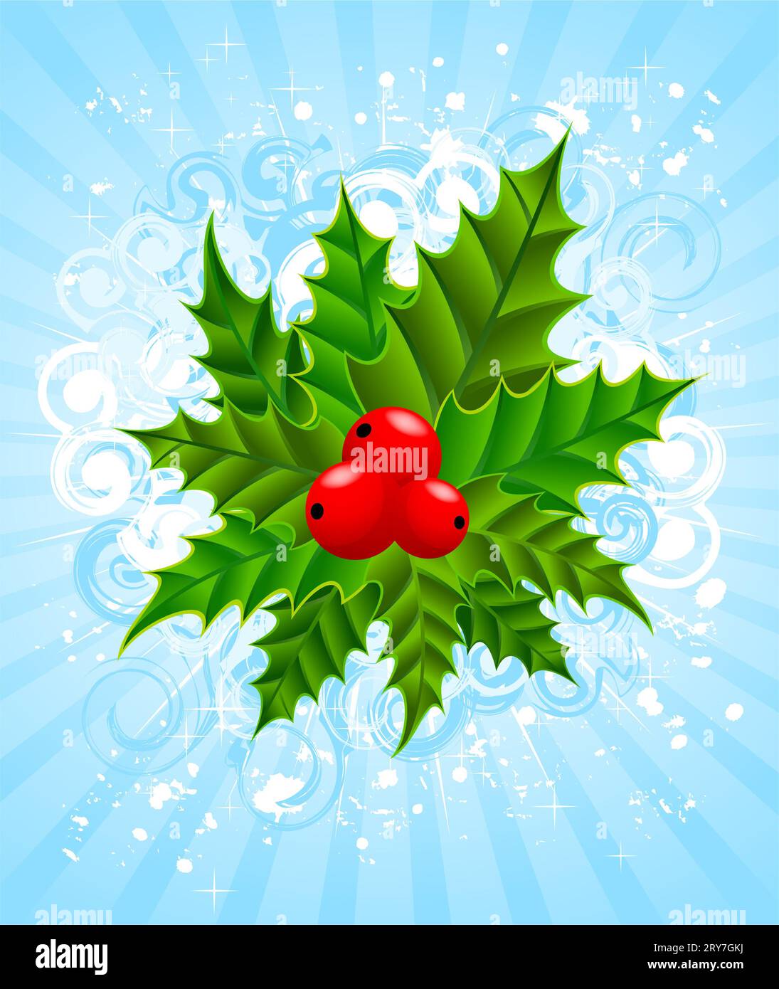 Pretty christmas blue