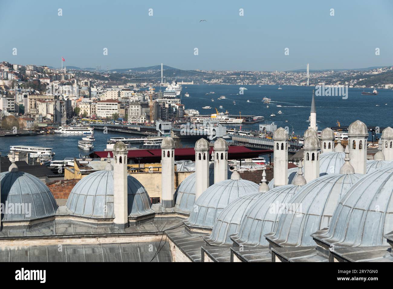 Bosphorus view in a sunny day in istanbul Stock Photo - Alamy