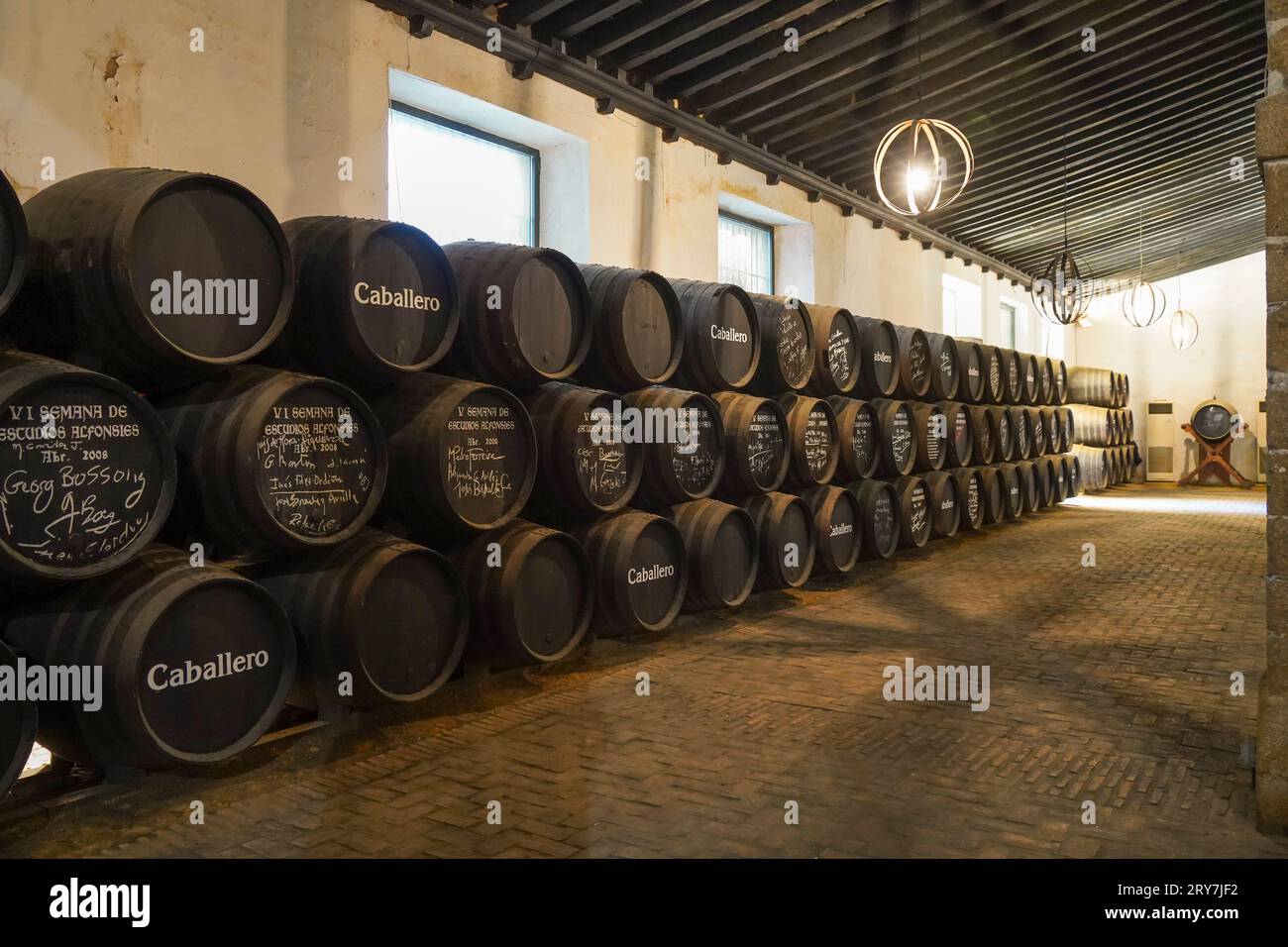 Bodega Caballero wine cellar, inside the San Marcos Castle, el Puerto