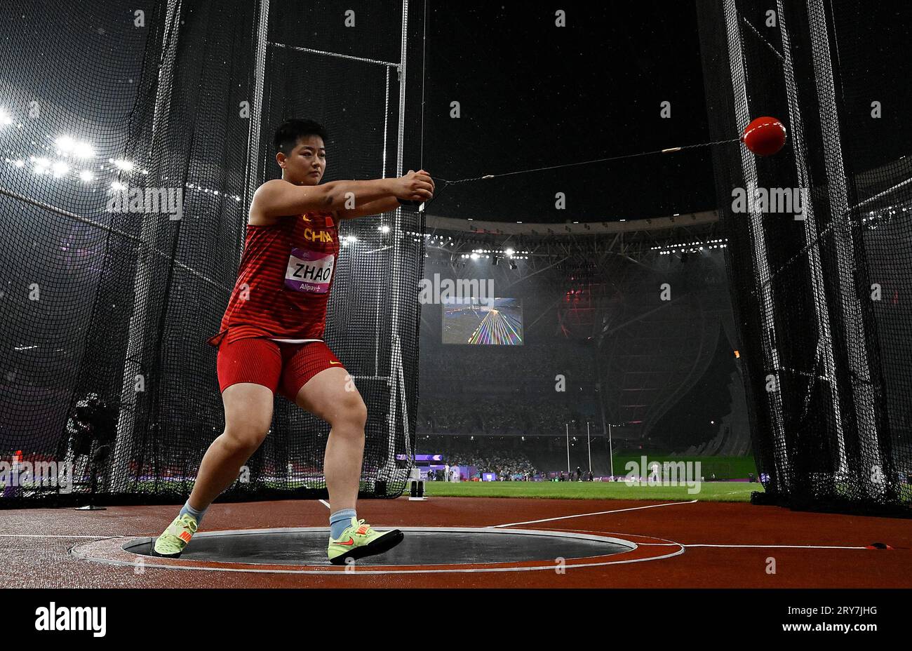 Hangzhou, China's Zhejiang Province. 29th Sep, 2023. Zhao Jie of China