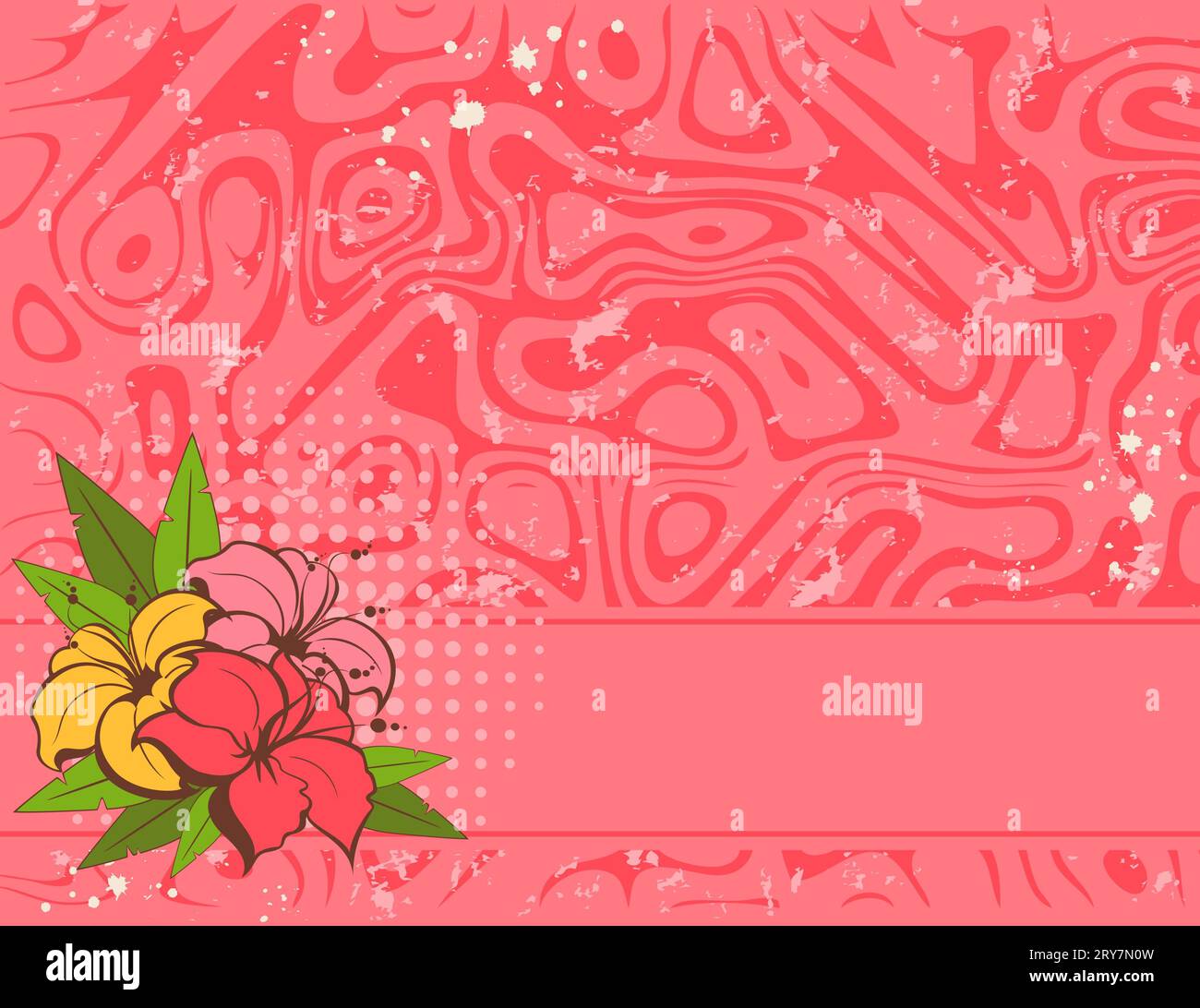 Grunge background with flowers Stock Photo - Alamy