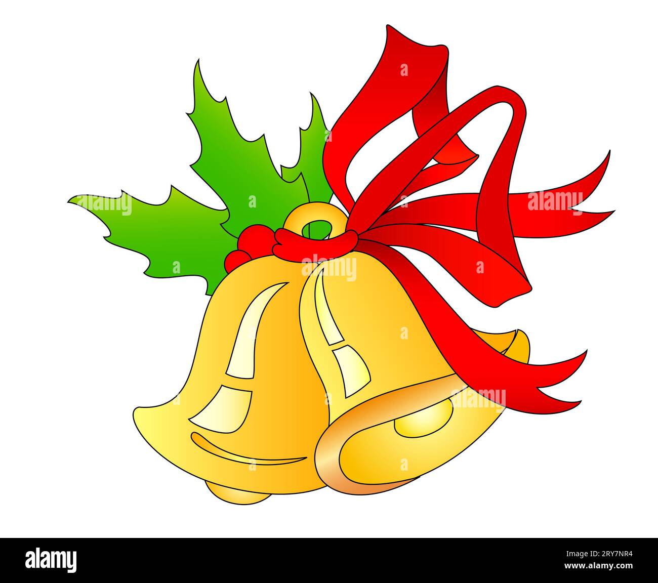 Abstract greeting christmas bells Cut Out Stock Images & Pictures - Alamy