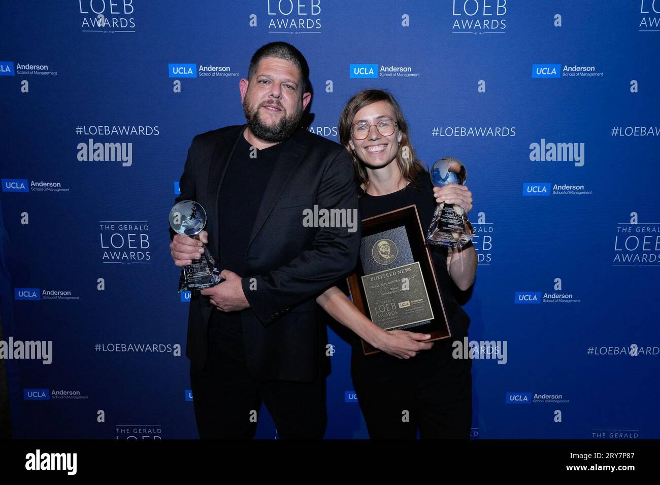 New York, United States. 28th Sep, 2023. New York, New York. Thursday September 28, 2023. Kendall Taggart, Anthony Cormier during 2023 Gerald Loeb Awards hosted by UCLA Anderson School of Business, held at Capitale in New York City, Thursday, September 28, 2023. Photo Credit: Jennifer Graylock/Alamy Live News Stock Photo